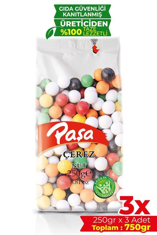 Renkli Çikolata Kaplı Leblebi 250 gr X 3 Adet (750 GR)