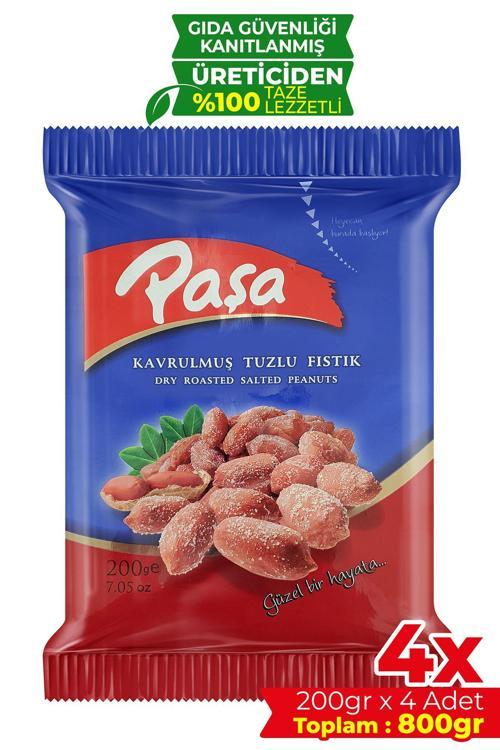 Kavrulmuş Tuzlu Fıstık 200 gr X 4 Adet (800 GR)