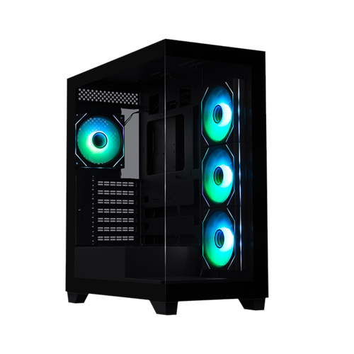 CUBE Premium 750W 80+ Bronze Tempered Glass ARGB USB 3.0 Mesh ATX Siyah Kasa