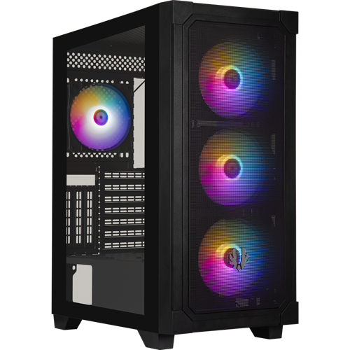 Graph 750W 80+ Bronze Tempered Glass FRGB USB 3.0 Mesh ATX Mid Tower Siyah Kasa