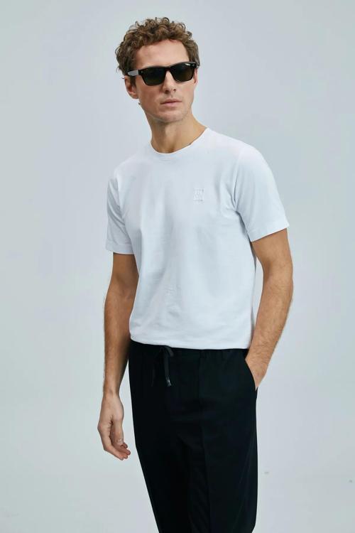 Pablo Modern Grafik T- Shirt Beyaz