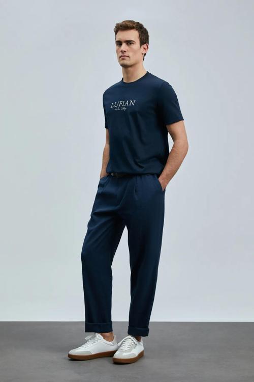 Love Modern Grafik T- Shirt Lacivert