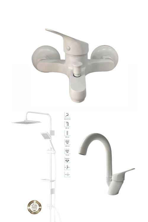 Beyaz Banyo Batarya Seti
