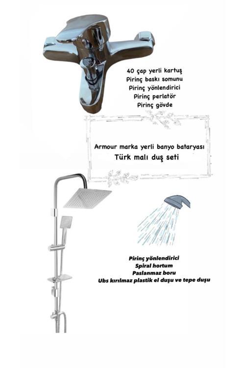Krom Banyo Bataryası Ve Duş Seti