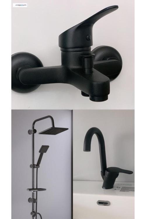 Siyah Banyo Batarya Seti