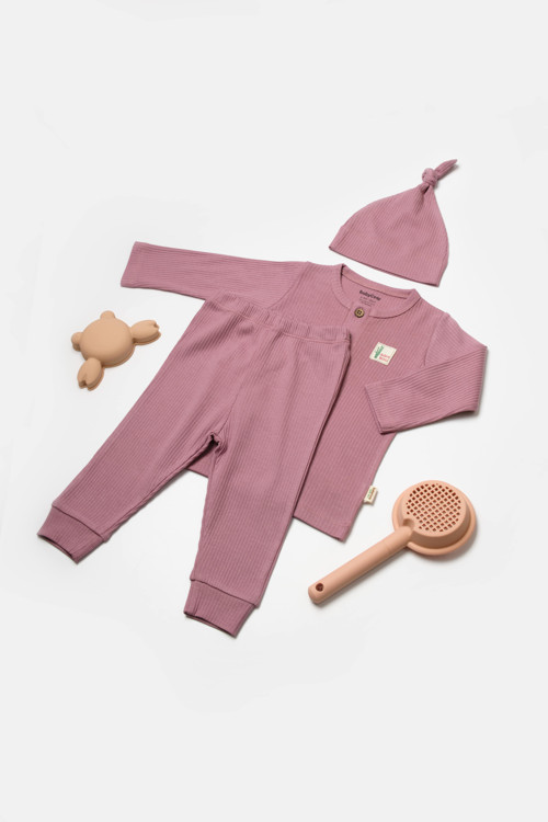 Bebek 3lü set, %50 Bambu - %50 Organik Pamuk, Bebek ve Yenidoğan Serisi - CSYB9000