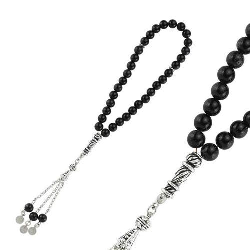 Doğaltaş Metal Püsküllü Mavi Yıldız Taşı Tesbih SL2342