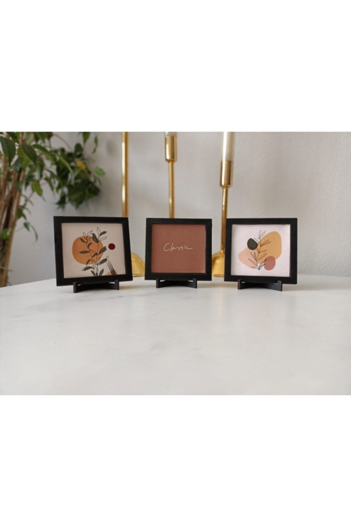 3'Lü Masaüstü Fotoğraf Çerçevesi 8x8 cm