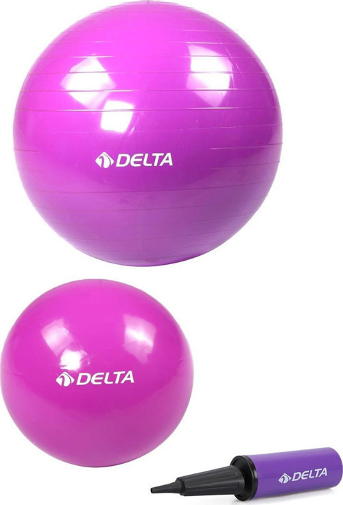 65 cm Pilates Topu 25 cm Mini Denge Topu Ve Pompası Seti