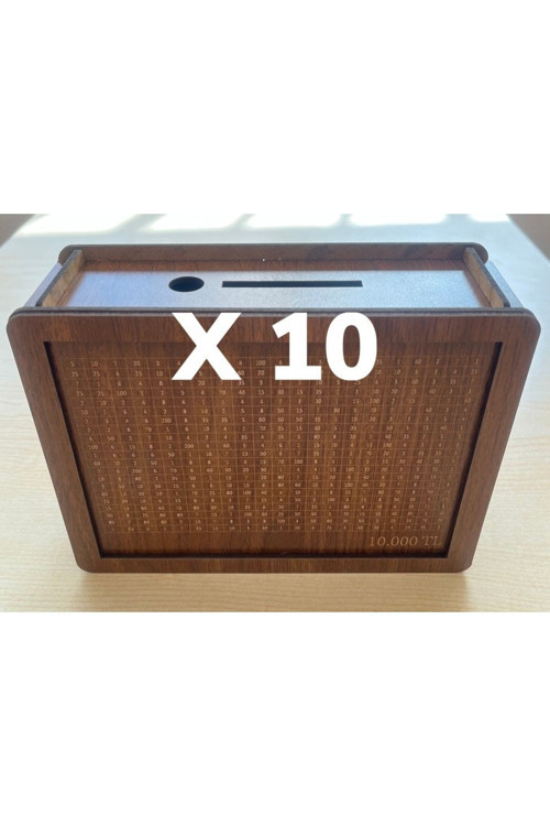10 Adet 10.000Tl Kumbara, Para Biriktirme Kutusu