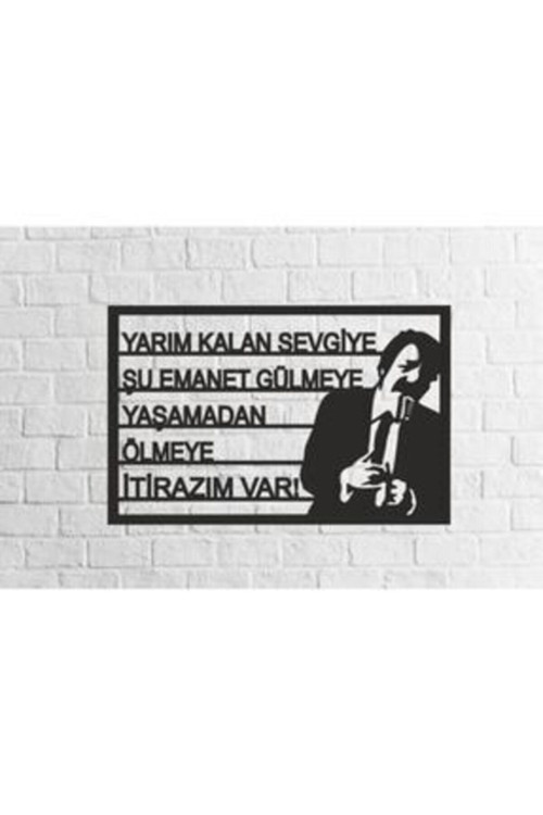 Müslüm Gürses Silüetli Yarım Kalan Sevgi 35x50 cm
