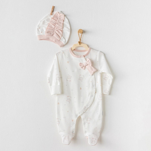 AC24138 Ballerina Bebe Tulum Takım Ekru