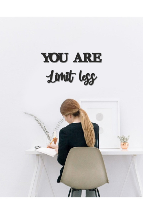 You Are Limit Less Duvar Yazısı 25x50 cm