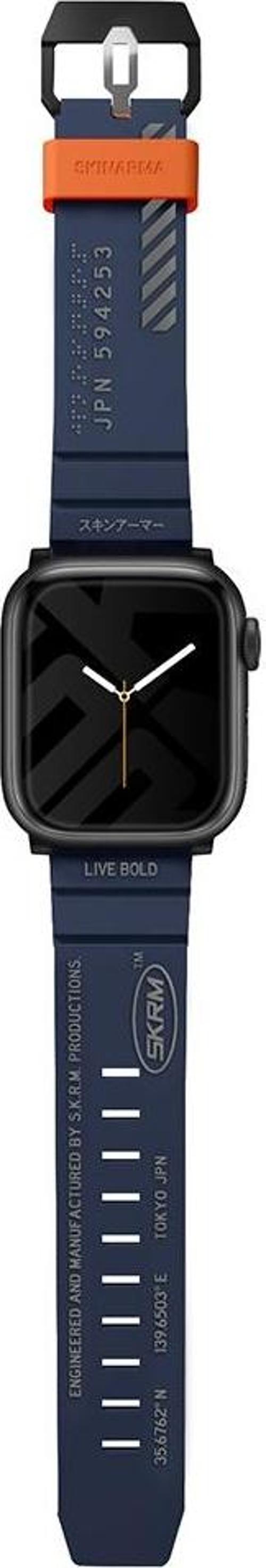 Watch Akıllı Saat Kordonu 44mm Kordon Shokku Strap Kayış Mavi