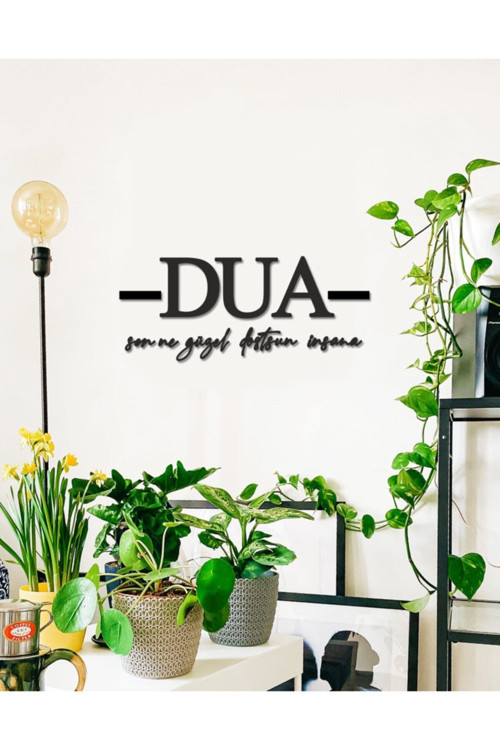 Dua Sen Ne Güzel Dostsun Insana Duvar Yazısı 35x65 cm