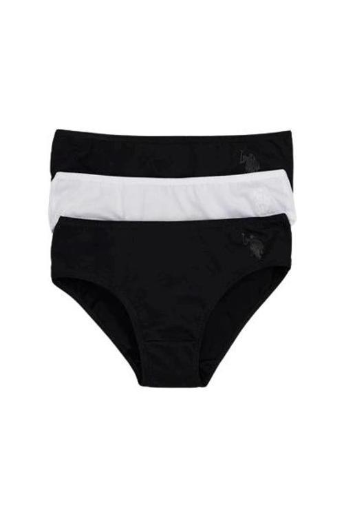 U.S. Polo Kız Çocuk Slip Külot 1677 Siyah
