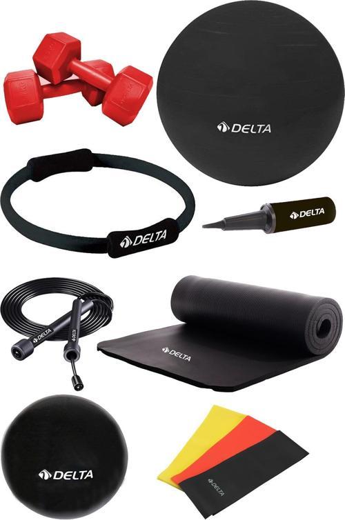 PSS 15 mm Minder 55 cm Pilates Topu Çemberi 2 kg Dambıl Seti