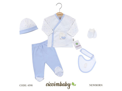 Baby 4598 Zıbın Takımı Mavi