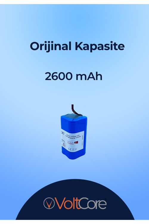 Robot Süpürge Bataryası 2600Mah (Orijinal Kapasite) Ecovacs Deebot N79W Uyumlu