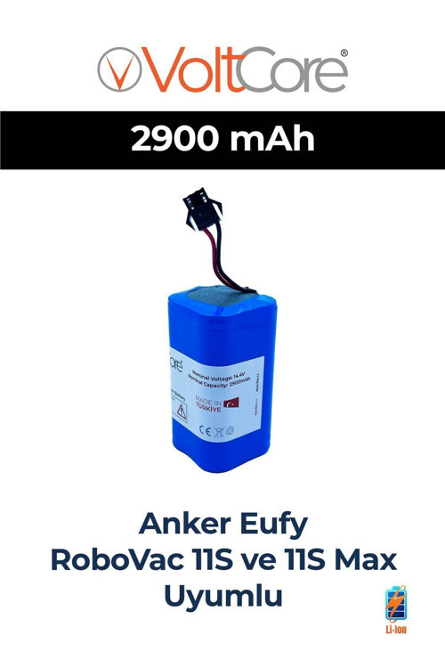 Anker Eufy Robovac 11S Ve 11S Max Uyumlu Robot Süpürge Bataryası 2900 Mah Pil Vc