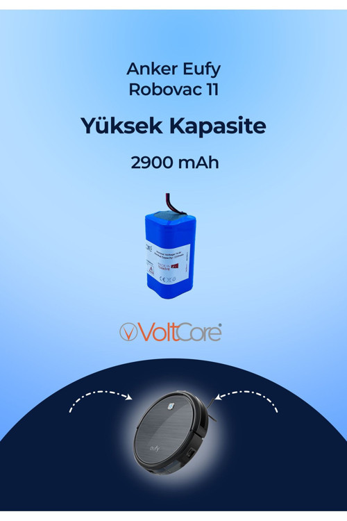 Robot Süpürge Bataryası 2900Mah (Yüksek Kapasite) Anker Eufy Robovac 11 Uyumlu