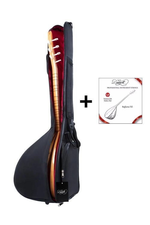 Profesyonel Su Geçirmez 20 Mm Pedli Soft Case Kısa Sap Bağlama Saz Kılıfı Tel Takım Hediyeli