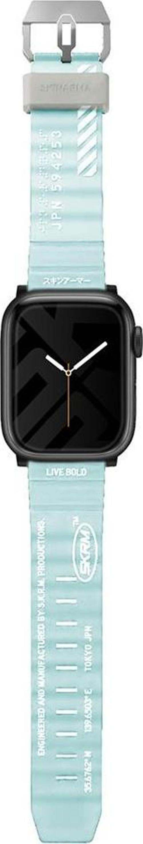 Watch Ultra Saat Kordonu 49mm Kordon ShokkuStrap Kayış Açık Mavi