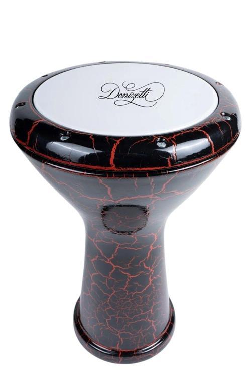 Mısır Darbuka Vişne Rengi Çatlak Desen