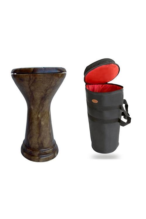 Profesyoneller Için Döküm Mısır Darbuka Ağırlık ( 4 Kg Ahşap Desen) Gigbag Çanta