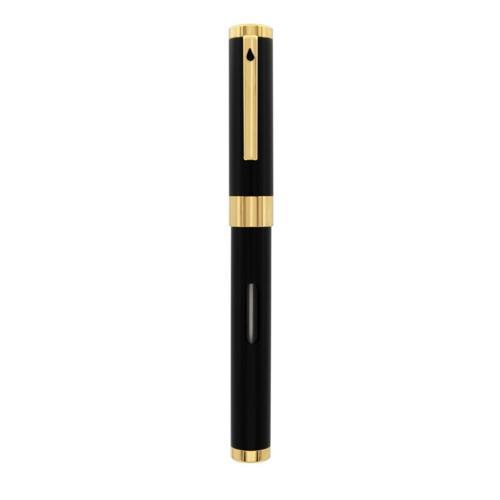 D40502015 Nexus Nexus Siyah Altın Dolma Kalem, Medium 14K Altın Uç