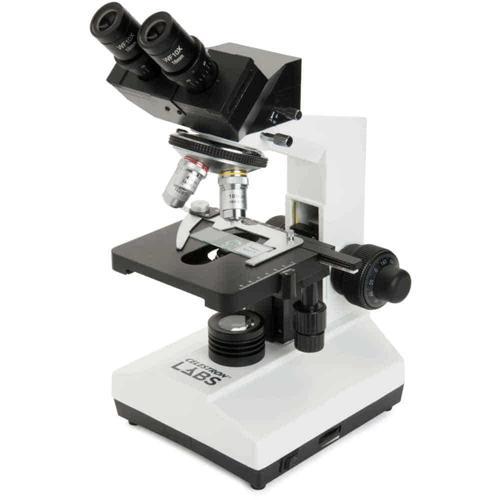Labs CB2000C Trinoküler Bileşik Mikroskop – 40x-2000x Büyütme, Hazır Preparatlı, Kamera Uyumlu