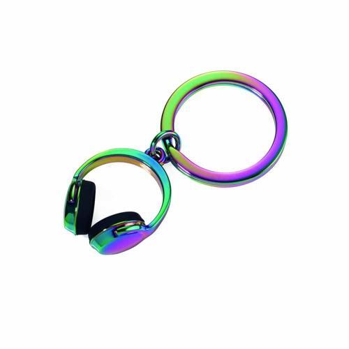 Headphone Renkli Metal Anahtarlık