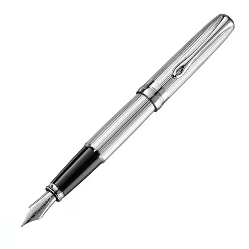 ​​Diplomat D40207025 Excellence A2 Guilloche Krom Dolma Kalem, Medium Uç