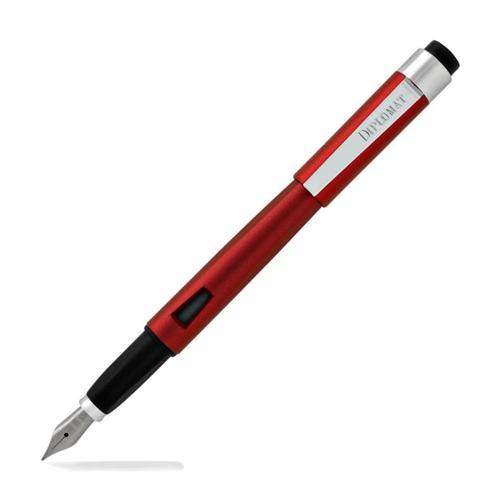 ​​Diplomat D40905028 Magnum Soft Touch Kırmızı Dolma Kalem, Bold Uç