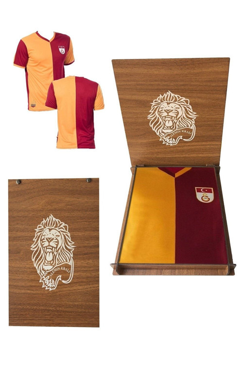 Lisanslı Fan Metin Oktay Forma Hediye Aslan Ahşap Kutulu
