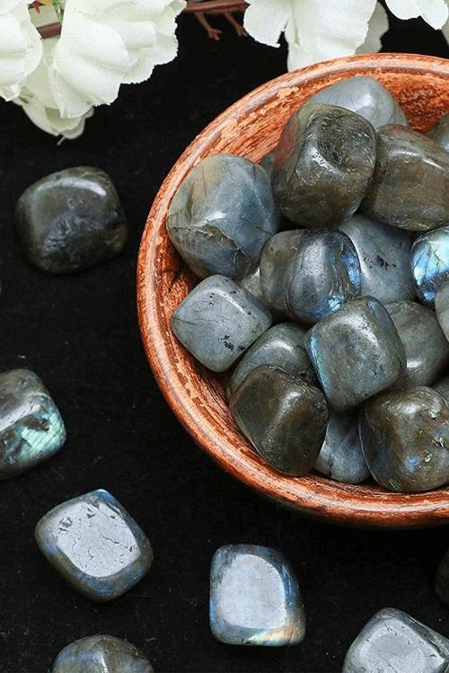 Sertifikalı Tamburlanmış Labradorit Taşı Kütle Parça