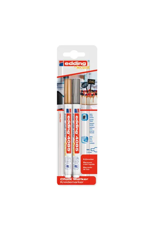 4085 Tebeşir Chalk Kalem Seti Altın-gümüş