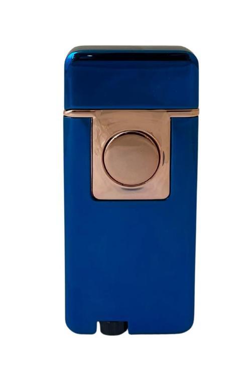 Tek Torch Pürmüz/Mum Alev Parlak Mavi Puro Çakmağı