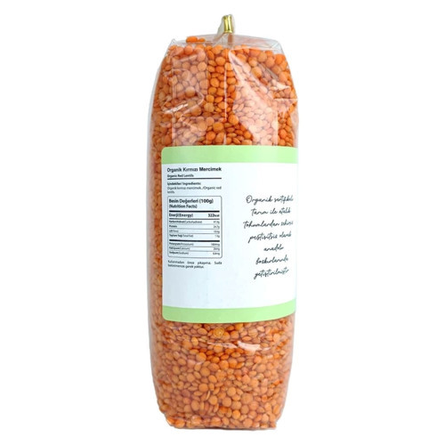 Organik Kırmızı Mercimek 900 Gr