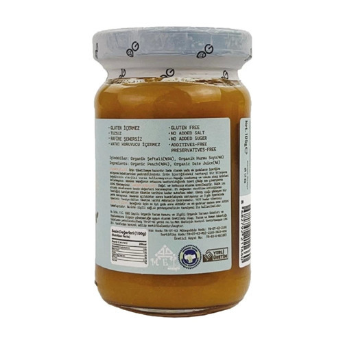 Organik Hurmalı Şeftali Püresi 105 Gr