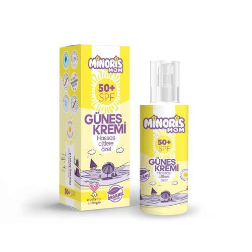Mom Organik Hassas Ciltler İçin Güneş Kremi 50SPF 150ml