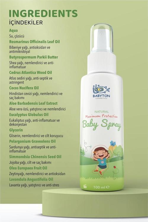 Organik Ve Doğal İçerikli Vücut Koruyucu Sprey