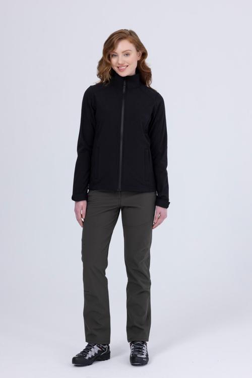 Bianca İnce Softshell Kadın Ceket Siyah