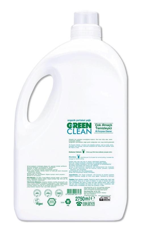 Bitkisel Çok Amaçlı Temizleyici 2750ml
