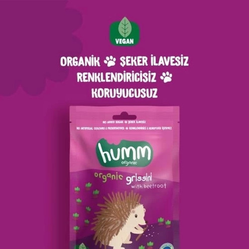 Organik Vegan Pancarlı Grissini 55 Gr