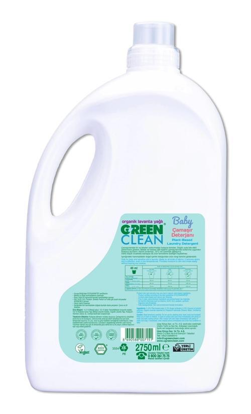 2750ml Green Clean Bitkisel Çamaşır Deterjanı