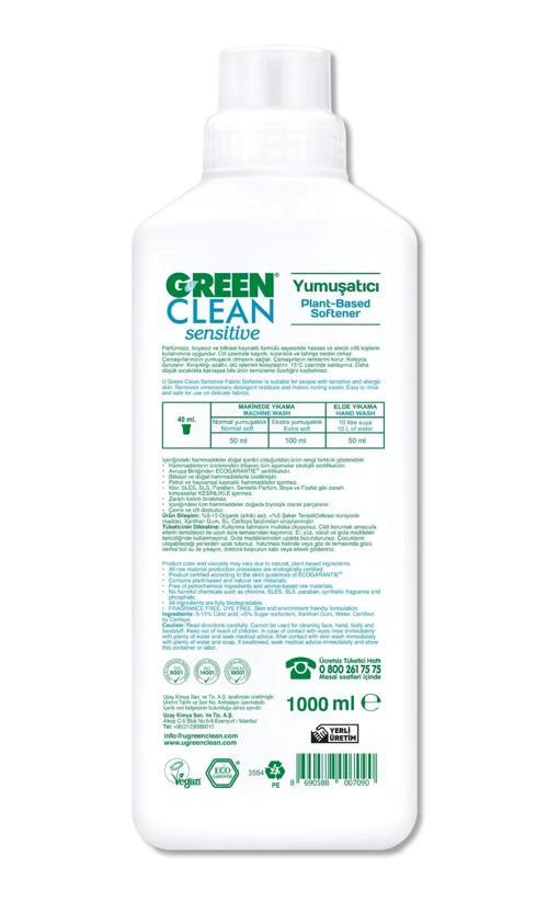 Sensitive Parfümsüz Bitkisel Yumuşatıcı 1000ml