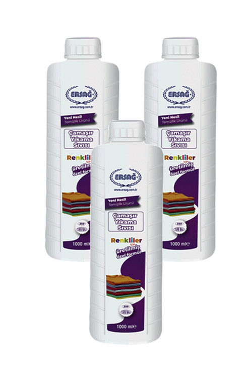 Çamaşır Yıkama Sıvısı ( Renkliler Için ) 1000ml x 3 Adet