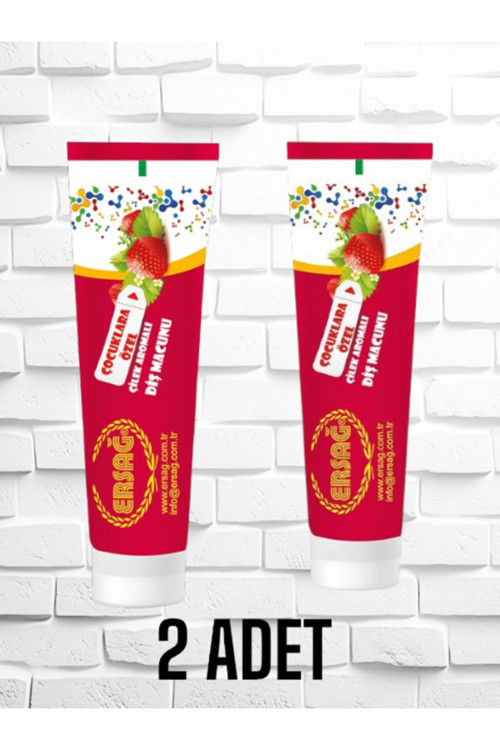 Çilekli Diş Macunu 2X80 ml 2 Adet