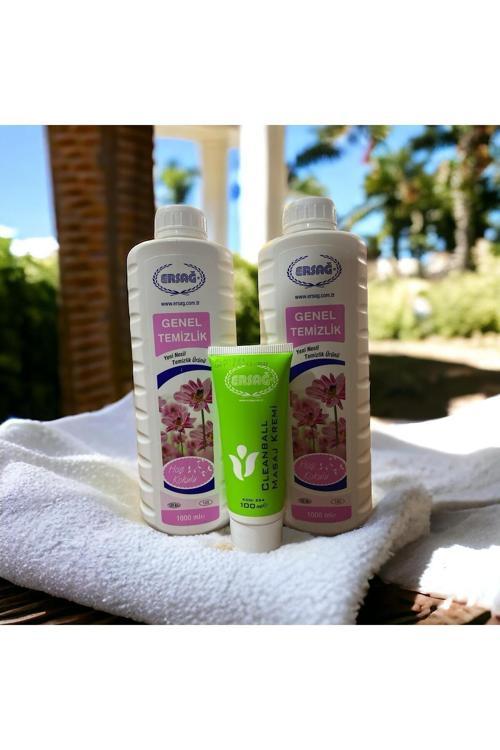 GENEL TEMİZLİK (2X1000 ML) CLEANBALL MASAJ KREMİ HEDİYELİ